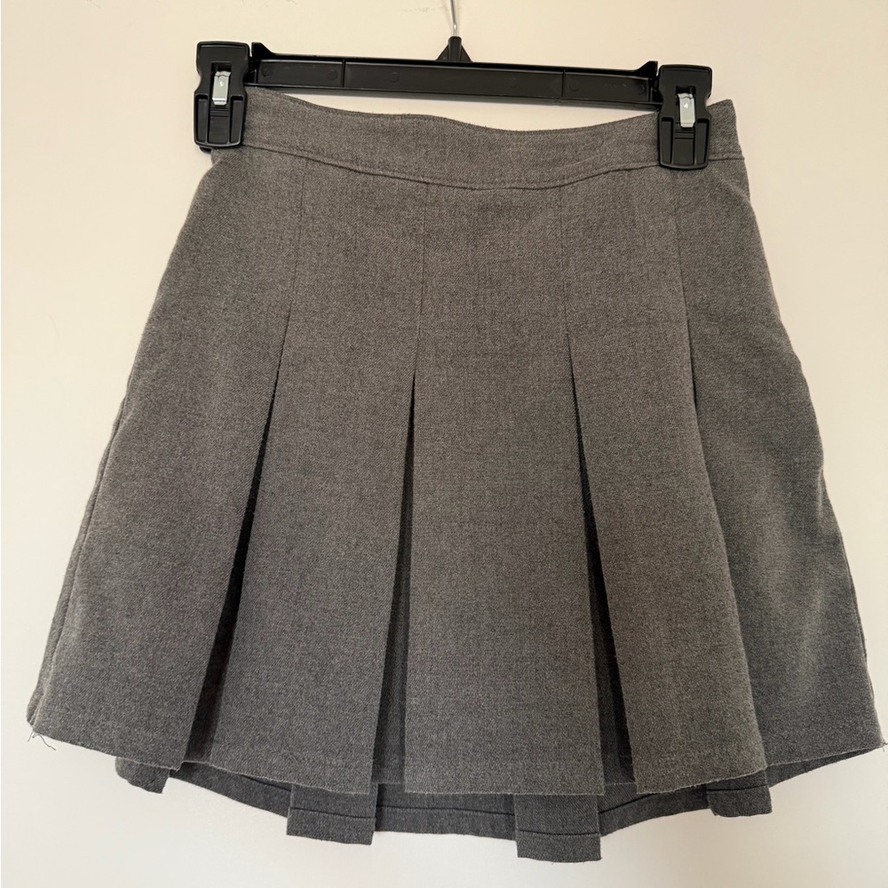 Hollister Charcoal Ultra High Rise A-Line Skort